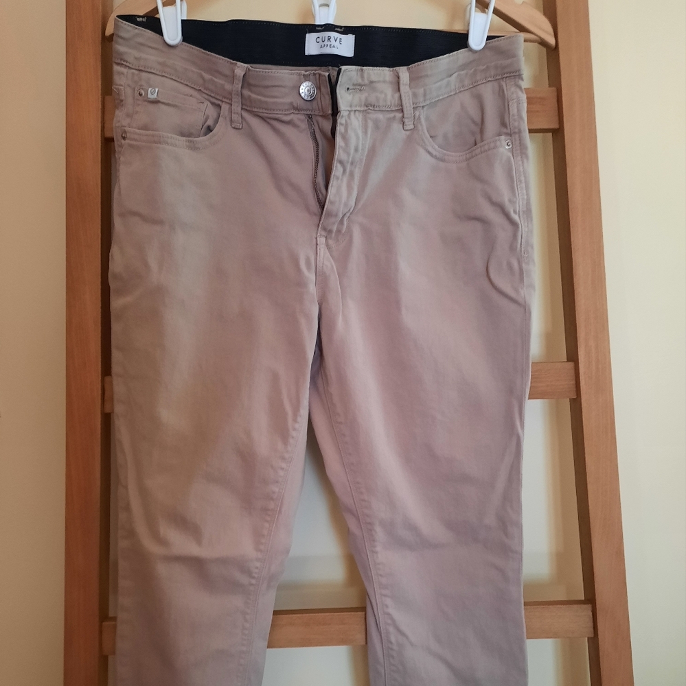 Tan Curve Appeal pants, size 10